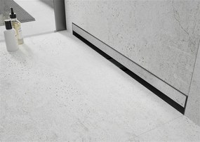 Mexen Flat nerezový sprchový žľab na stenu 80 cm vzor WALL, 1030080