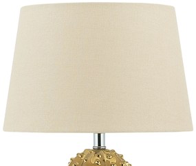 Stolná lampa zlato-biela VELISE Beliani