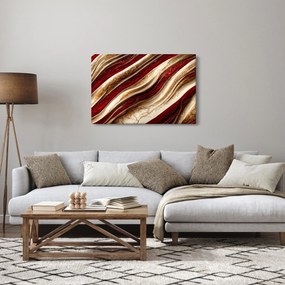 Obraz - Zlato - biela textúra (90x60 cm)