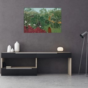 Obraz - Henri Rousseau, Tropical Forest with Monkeys, reprodukcia (90x60 cm)
