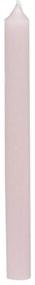 Ružová úzka sviečka Taper powder - Ø 1,2*13cm / 2.5h