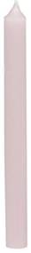 Ružová úzka sviečka Taper powder - Ø 1,2*13cm / 2.5h