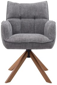 Sivé čalúnené jedálenské kreslá v súprave 2 ks Marilla – Unique Furniture