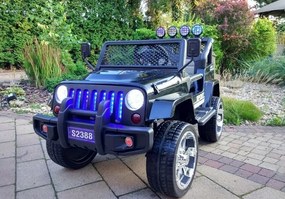LEAN CARS Elektrické autíčko Jeep S2388 čierne 4x45W