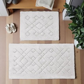 Sada kúpeľňových koberčekov BOSTON 12 krémová