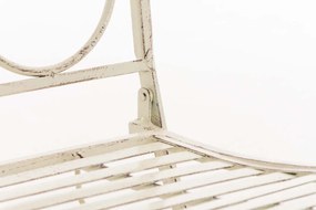 Kovová skladacia stolička Sibell - Krémová antik