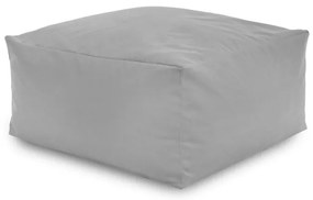 Plyšová taburetka svetlosivá