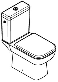 GROHE 39814000 - WC kombi sada START EDGE 825 × 557 × 384 mm keramika/durobiela