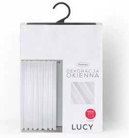 ZÁCLONA NA PÁSKE LUCY 400X250 CM BIELA