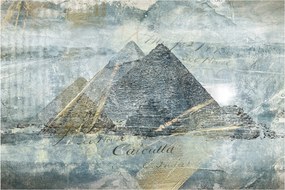 Obraz - Pyramídy v modrom filtri (90x60 cm)