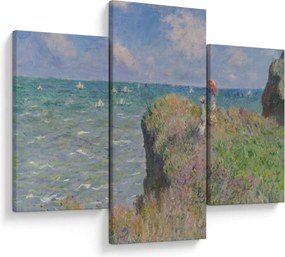 Obraz - Claude Monet, Cliff Walk at Pourville, reprodukcia (90x60 cm)