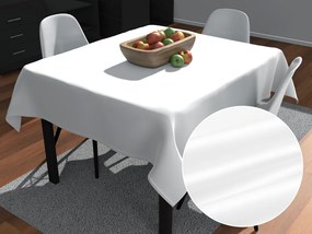Biante Saténový štvorcový obrus polyesterový Satén LUX-040 Biely 140x140 cm