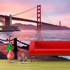 Sablio Tapeta Golden Gate - 208x125 cm