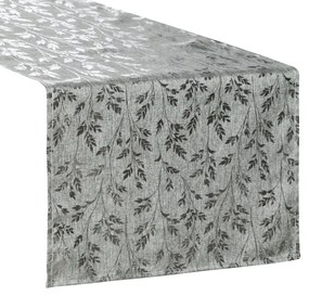 BEHÚŇ NA STÔL SIMONA 40X140 CM STRIEBORNÝ