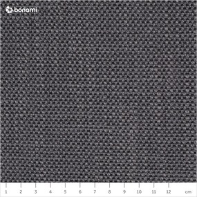 Tmavosivá čalúnená dvojlôžková posteľ s úložným priestorom s roštom 180x200 cm Atesio – Meise Möbel