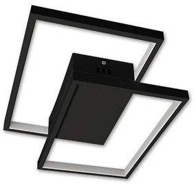 LED stmievateľné stropné svietidlo 45W/230V 3000-6500K čierne + diaľkový ovládač