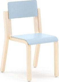 Detská stolička DANTE, výška 310 mm, breza/modrá