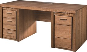 Psací stůl s nabíjecí stanicí Velvet II 37 177 cm z masivu dub Rustikal
