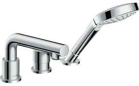 HANSGROHE Talis S 3-otvorová páková batéria na okraj vane so sadou Secuflex, vyloženie výtoku 200 mm, chróm, 72416000