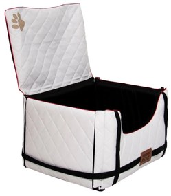 Golden Dog Autosedačka Lux Comfort pre psa S 33 x 45 x 35 cm – biela