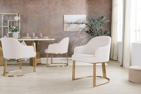 Stolička EXTRAVAGANCIA béžový kordurový materiál