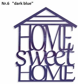 Home sweet home dekoračný nápis na stenu čierna