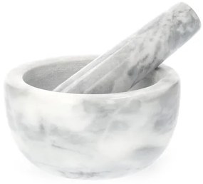 Mažiar MARBLE mramorový, sivý 812021