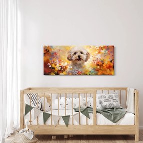 Obraz - Šťastný pes (120x50 cm)