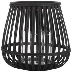 Eglo 422085 - Svietnik BUNAWAN 20x22 cm čierna/bambus