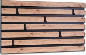 Vešiak na stenu Tip, dub artisan/čierny