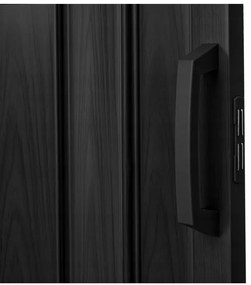 Skladacie dvere 004 08 čierny dub 90 cm