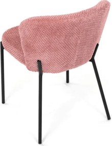 Jedálenská stolička bouclé, ružová CT-W1077 PINK2