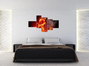 Obraz abstraktného ohňa