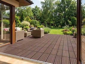 Gumová dlaždica COSMOPOLITAN 45 x 45 cm, hnedá, zosilnená 2,5 cm MHEU5100189