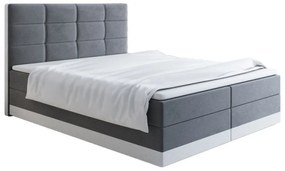 Čalúnená posteľ 180x200 LILLIANA 1 - šedá / biela