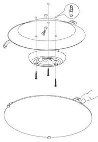 Eglo 96089 - LED stropné svietidlo MARGITTA 1 LED/11W/230V