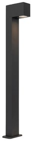 Priemyselná vonkajšia stojaca lampa tmavosivá 80 cm IP44 - Baleno