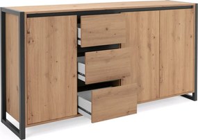 Široká komoda Denver, dub artisan/antracit