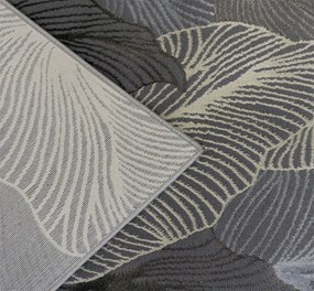 Koberec Esprit 3604 GREY – sivý vzorovaný obdĺžnik pre každý priestor Rozmer: 80x150 cm
