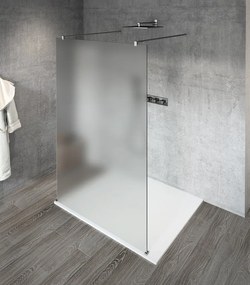 Gelco, VARIO WHITE jednodielna sprchová zástena na inštaláciu k stene, sklo nordic, 900 mm, GX1590-07
