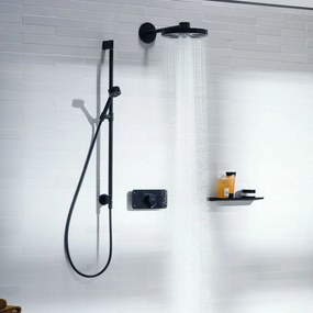 AXOR One horná sprcha 2jet, priemer 280 mm, so sprchovým ramenom 389 mm, matná čierna, 48492670