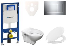 Cenovo zvýhodnený závesný WC set Geberit do ľahkých stien / predstenová montáž + WC S-Line S-line Pro 111.300.00.5NR6