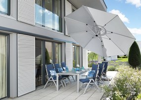 Doppler ACTIVE 370 cm - výkyvný záhradný slnečník s bočnou tyčou