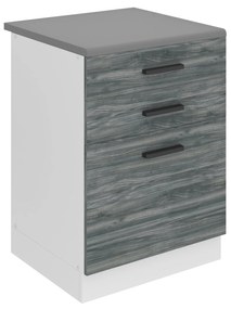 Kuchynská skrinka spodná 60 cm šuflíky TOR SDSZ60WS/0/WT/GW1/B/B1/PP