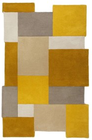 Žlto-béžový vlnený koberec Flair Rugs Collage, 120 x 180 cm