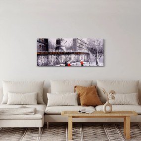 Obraz - Olejomaľba mesta II. (120x50 cm)