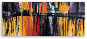Gario Obraz na plátne Ohnivá abstrakcia Rozmery: 120 x 40 cm