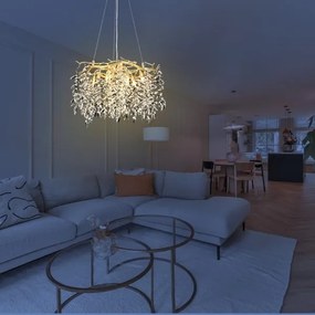 Krištáľový luster na lanku 9xG9/40W/230V zlatá