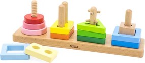 Kocky s triedičom tvarov Viga 44685 geometrické obrazce