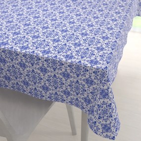 Biante Teflónový obdĺžnikový obrus TF-118 Modro-biely vzor Maroko 50x100 cm